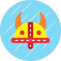 Wikingerhelm-Vektor-Icon-Design vektor