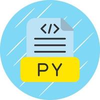 Python-Datei-Vektor-Icon-Design vektor