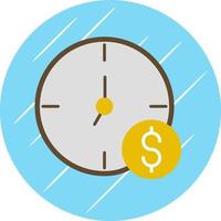 Zeit ist Geld-Vektor-Icon-Design vektor