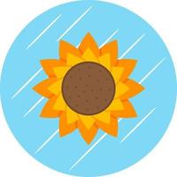 Sonnenblumen-Vektor-Icon-Design vektor