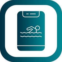 Schwimmen-Vektor-Icon-Design vektor