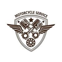 motorcykel motor logotyp vektor illustration