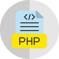 php-Datei-Vektor-Icon-Design vektor