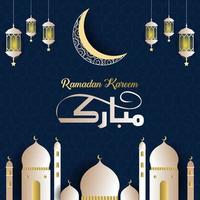 Ramadan kareem islamisch Post Design, Ramadan kareem Sozial Medien Post Design, islamisch Banner, Ramadan Post Design vektor