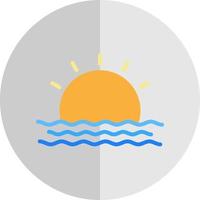 Sonnenaufgang-Vektor-Icon-Design vektor