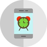 Smartphone-Alarm-Vektor-Icon-Design vektor