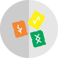 Runen-Vektor-Icon-Design vektor