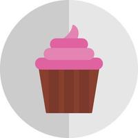 Hochzeits-Cupcake-Vektor-Icon-Design vektor
