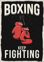 boxning affisch design vektor