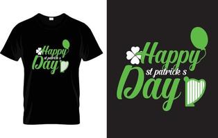 st. Patricks dag text t-shirt design vektor