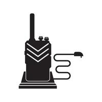 Handheld Transceiver Symbol, Vektor Illustration Design Vorlage