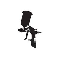 spray pistol, ikon logotyp vektor illustration design