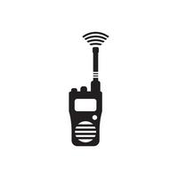 Handheld Transceiver Symbol, Vektor Illustration Design Vorlage