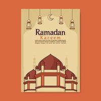 Vektor Ramadan Poster Design im a4 Größe