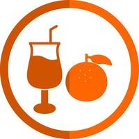 Orangensaft-Vektor-Icon-Design vektor