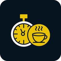 Teezeit-Vektor-Icon-Design vektor