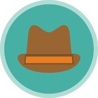 Hut Cowboy-Vektor-Icon-Design vektor