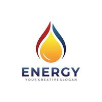 Gas und Öl Logo. Energie Logo Design Vektor