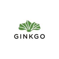 Gingko-Logo-Design-Ikonenvektor vektor