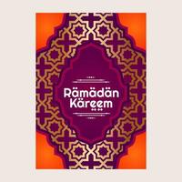 modern Ramadan kareem Poster vektor