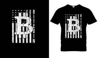 Bitcoin t Hemd Design Krypto retro. t Hemd Design vektor