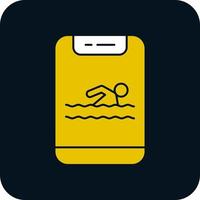 Schwimmen-Vektor-Icon-Design vektor