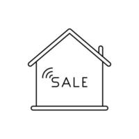 Hem, hus, försäljning, Hem försäljning ikon vektor