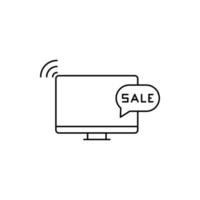 Verkauf, Computer, Webseite, Wagen, online Verkauf Symbol vektor