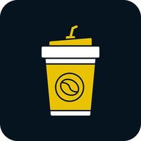 Kaffee zum Mitnehmen Vektor-Icon-Design vektor