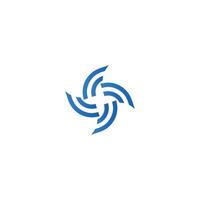 Wetter Schaufel animiert Logo Symbol rotierend Propeller Symbol vektor