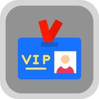 VIP-Pass-Vektor-Icon-Design vektor