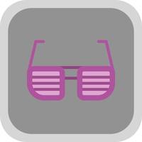 lustiges Brillen-Vektor-Icon-Design vektor