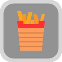 Pommes-Frites-Vektor-Icon-Design vektor