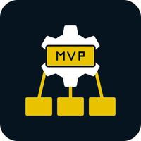 mvp-Vektor-Icon-Design vektor