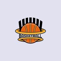 basketboll sport emblem logotyp vektor