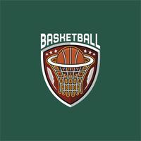 basketboll sport emblem logotyp vektor