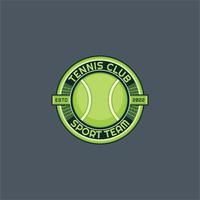 Tennis Sport Emblem Logo vektor