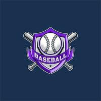 baseboll sport emblem logotyp vektor