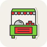 Food-Stand-Vektor-Icon-Design vektor