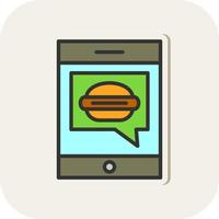 Food-App-Vektor-Icon-Design vektor