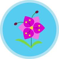 Orchideen-Vektor-Icon-Design vektor