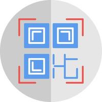 QR-Code-Vektor-Icon-Design vektor