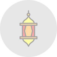 Arabisches Laternen-Vektor-Icon-Design vektor