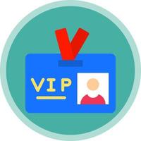 VIP-Pass-Vektor-Icon-Design vektor