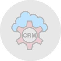 CRM-Vektor-Icon-Design vektor