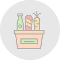 Lebensmittelgeschäft-Vektor-Icon-Design vektor