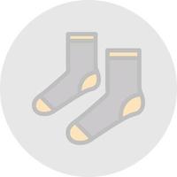 Socken-Vektor-Icon-Design vektor