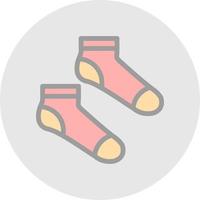 Socken-Vektor-Icon-Design vektor