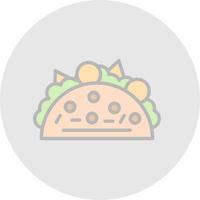 Taco-Vektor-Icon-Design vektor