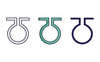 alkemi symbol ikon vektor
